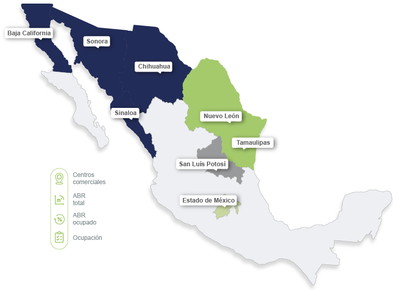 Mapa de presencia geográfica